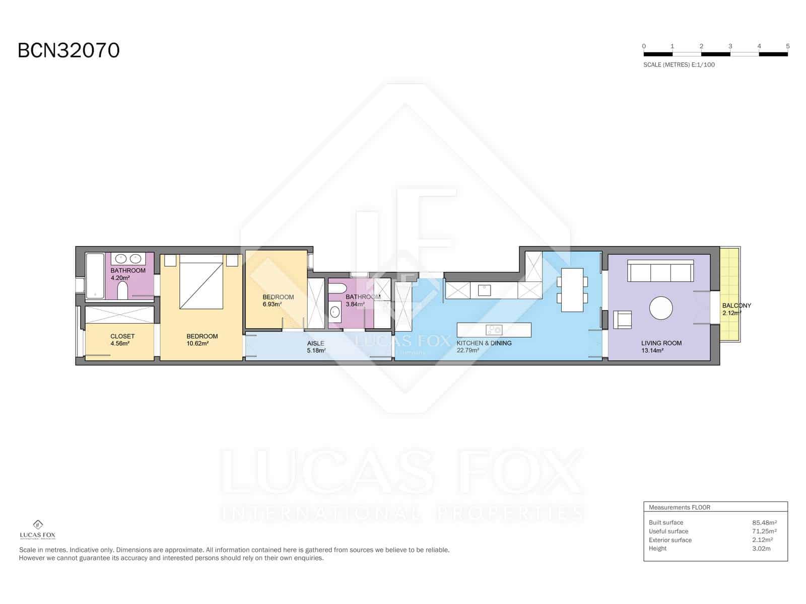 2 slaapkamer Appartement te huur in Barcelona stad - € 2.700 (Ref: 9348557)