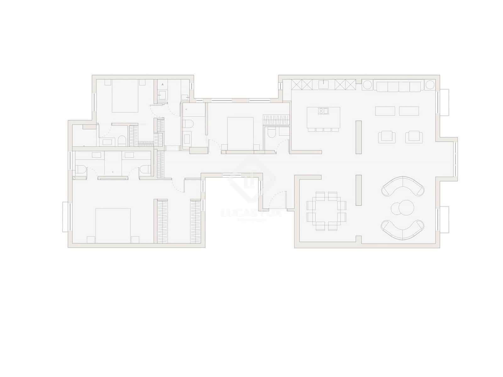 3 Zimmer Apartment zu verkaufen in Madrid Stadt - 3.600.000 € (Ref: 9349987)