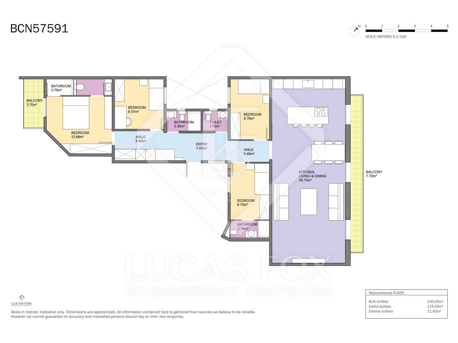 4 slaapkamer Appartement te koop in Barcelona stad - € 1.150.000 (Ref: 9360445)
