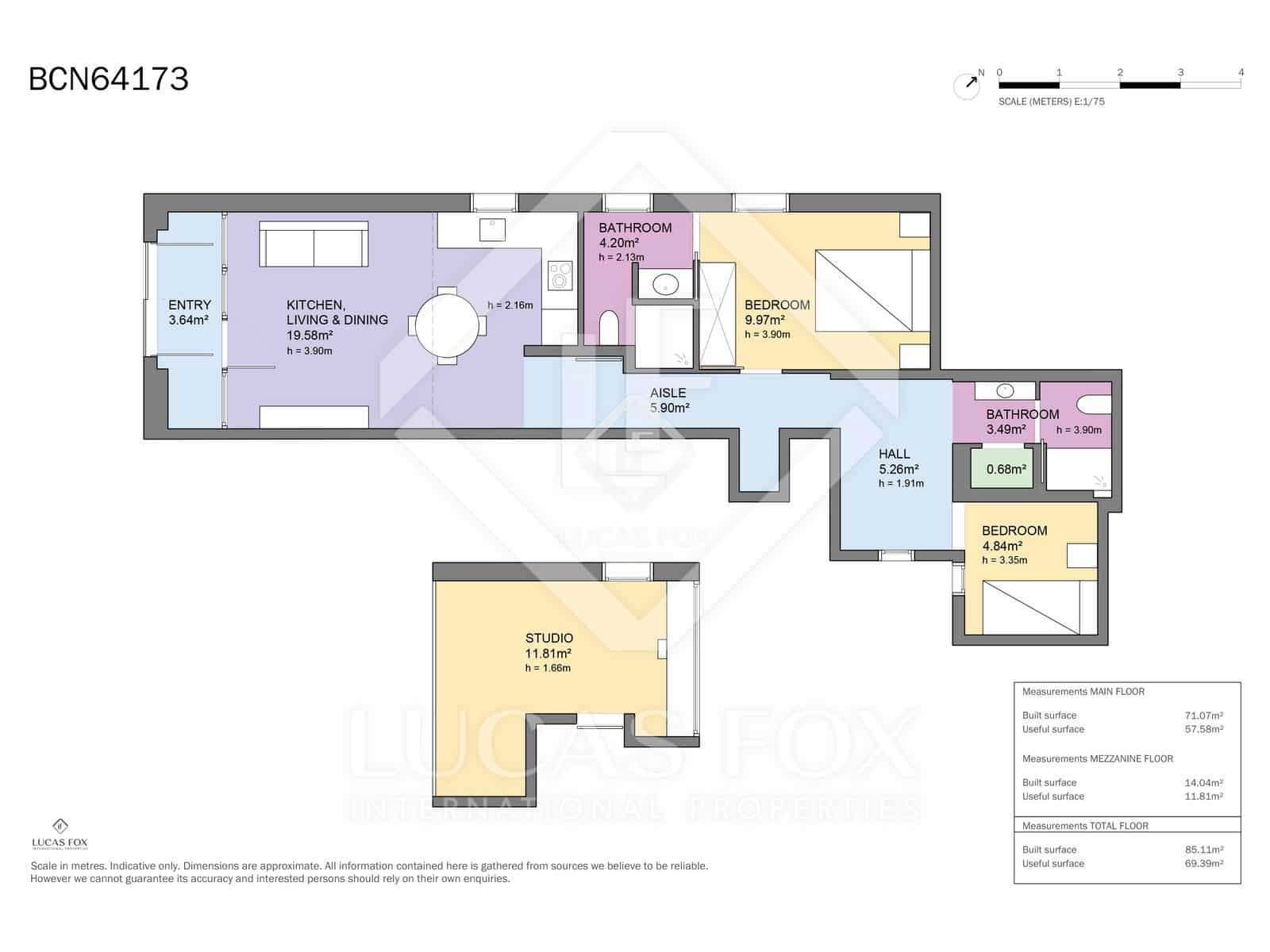 2 makuuhuone Huoneisto myytävänä paikassa Barcelona kaupunki - 475 000 € (Ref: 9360886)