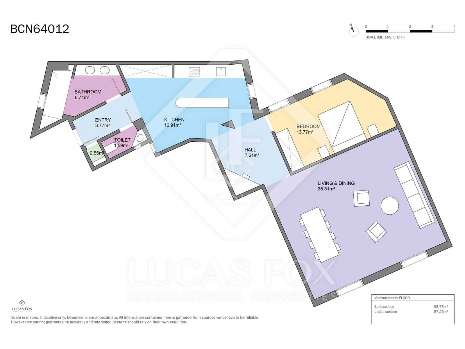 1 soveværelse Lejlighed til salg i Barcelona by - € 575.000 (Ref: 9360887)