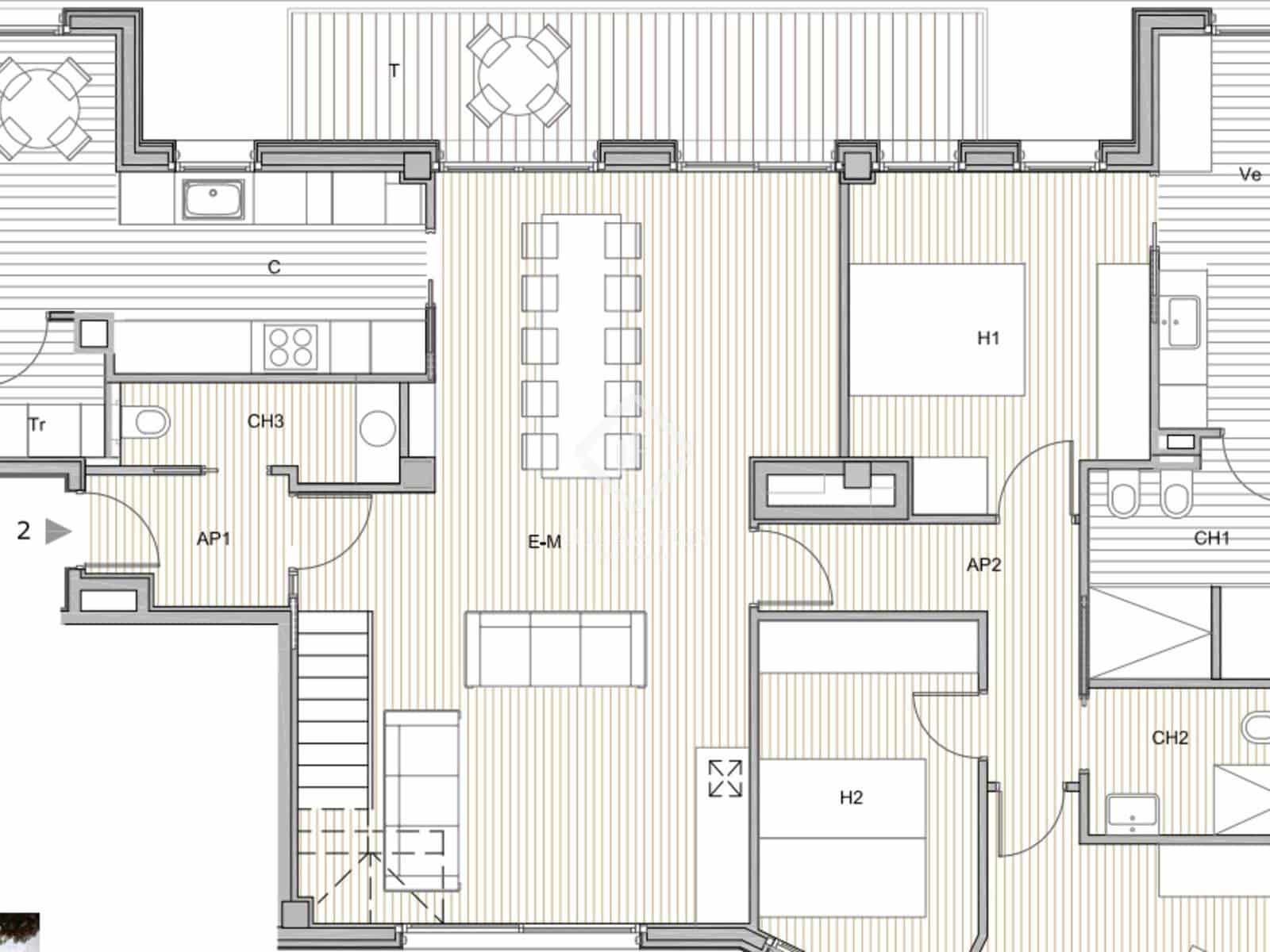 3 soveværelse Penthouse til salg i Sant Cugat del Valles med garage - € 1.165.000 (Ref: 9368876)