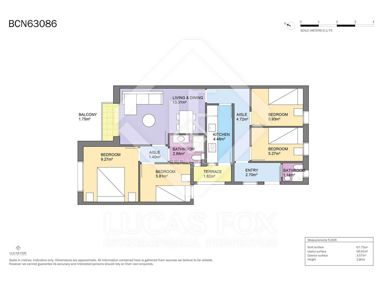 4 slaapkamer Appartement te koop in Barcelona stad - € 520.000 (Ref: 9372248)
