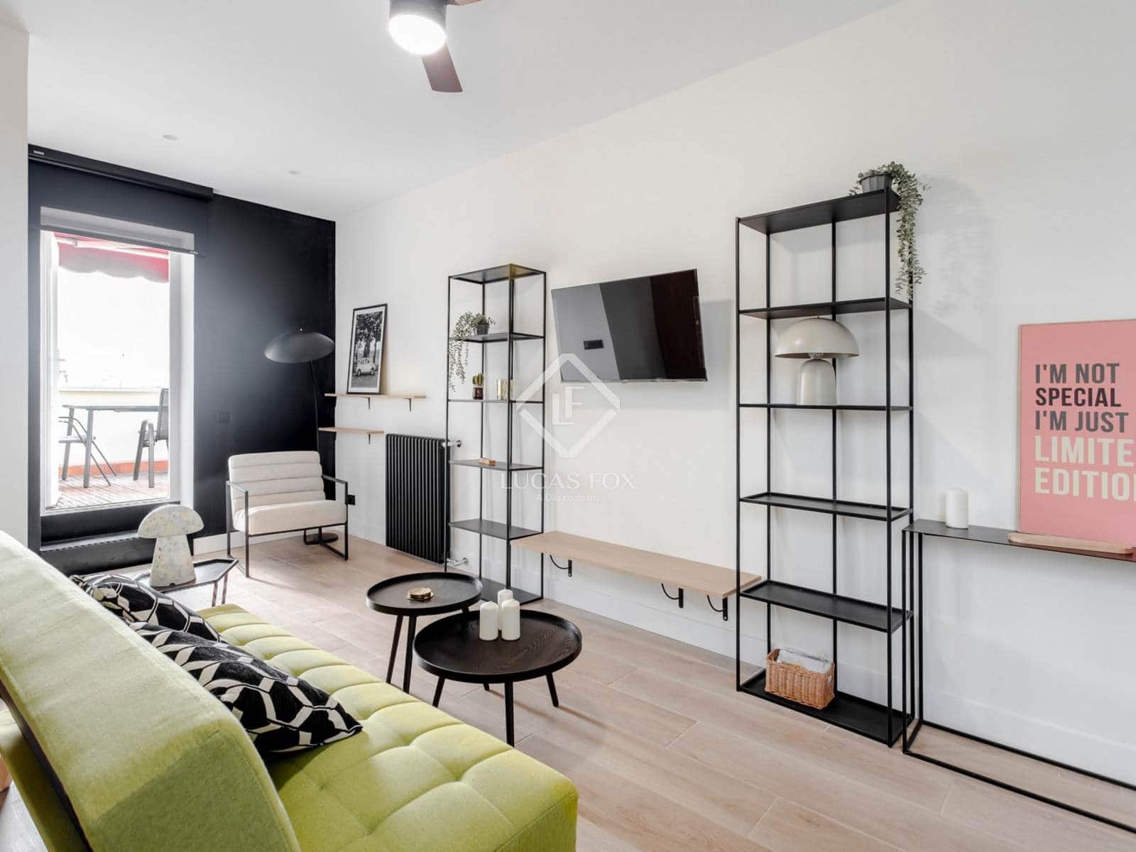 Apartamento de 1 habitación en Madrid ciudad en alquiler - 2.300 € (Ref: 9383976)