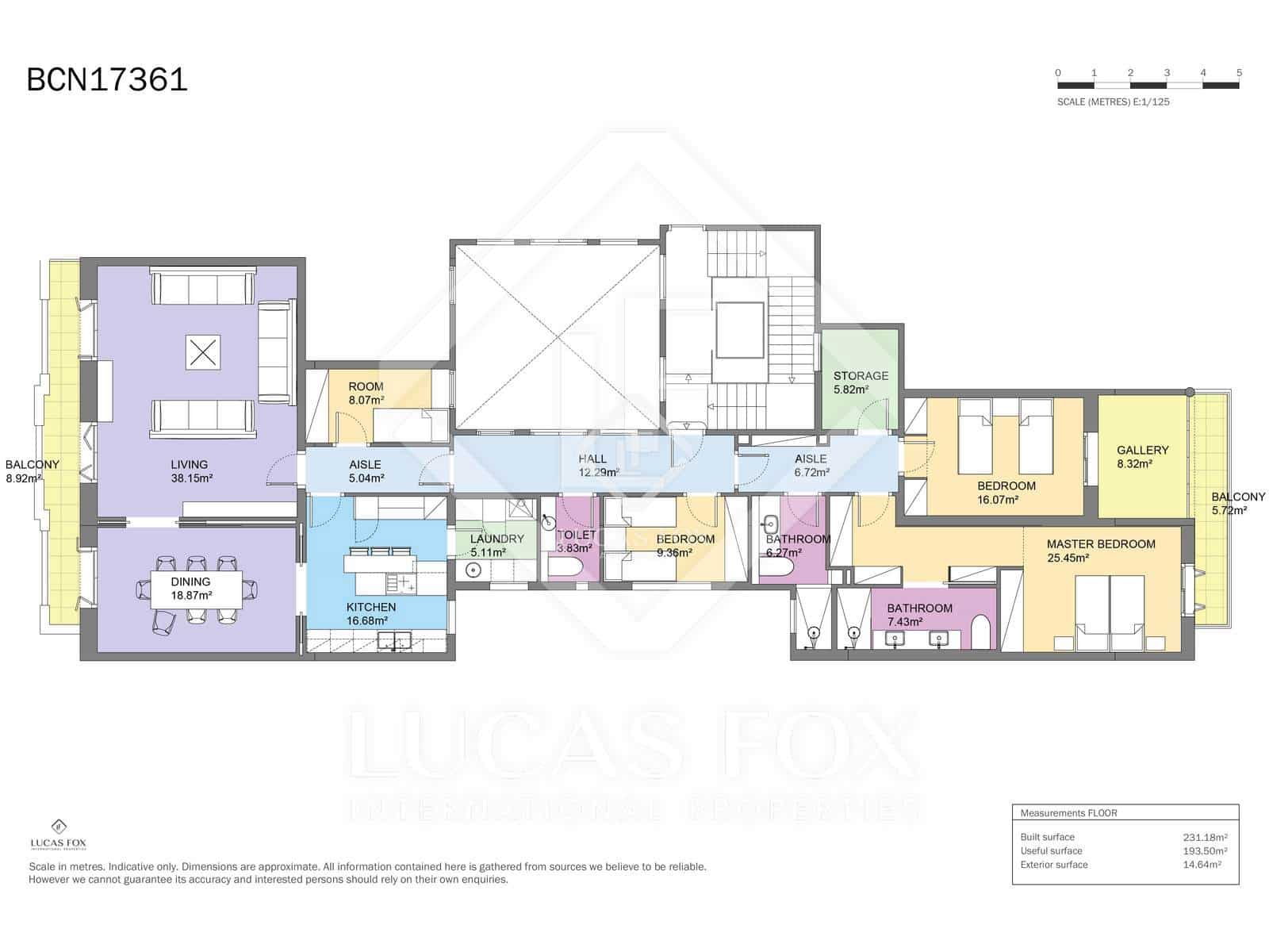 4 sovrum Lägenhet att hyra i Barcelona stad - 8 000 € (Ref: 9386298)