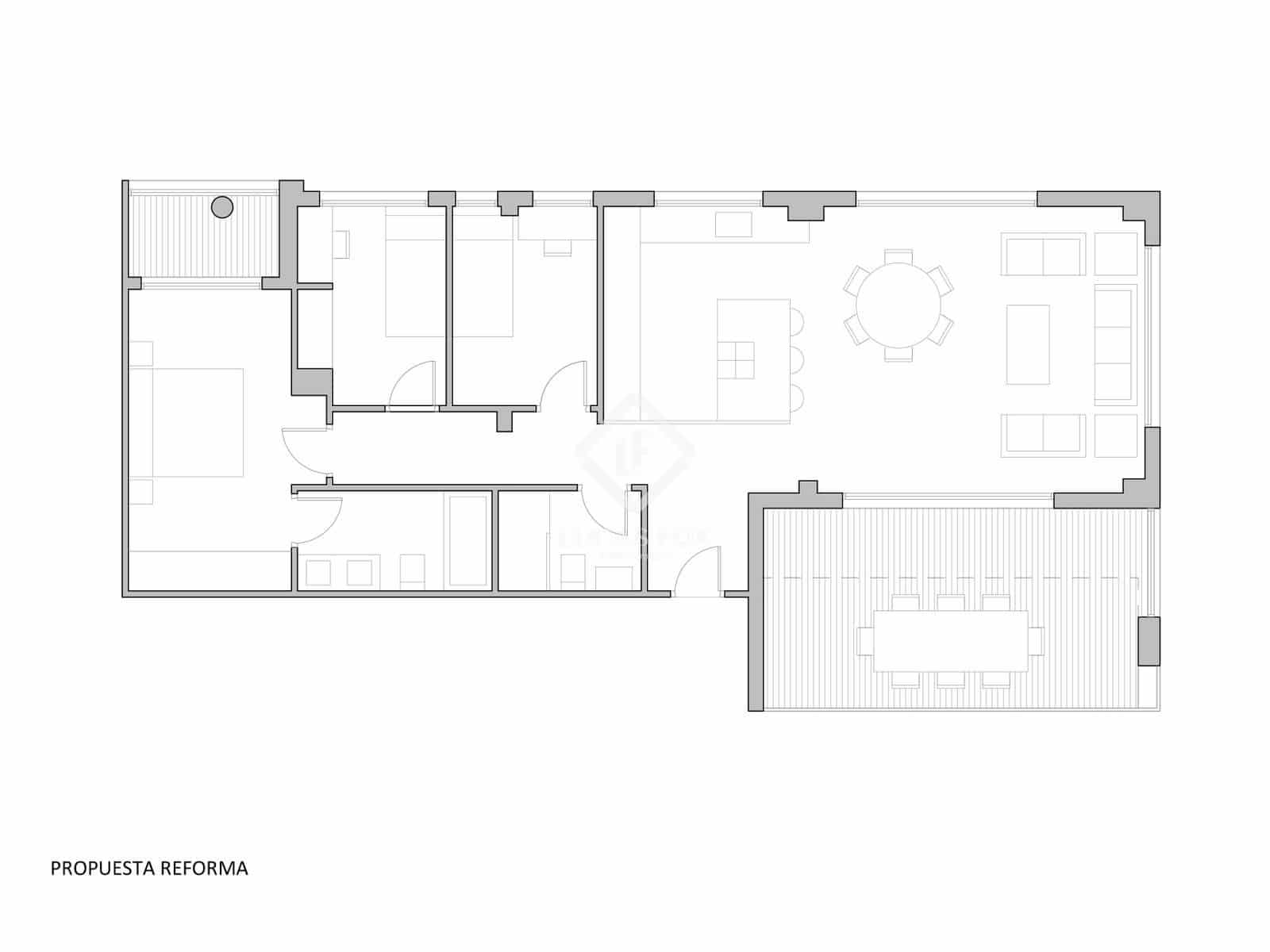 2 sypialnia Penthouse na sprzedaż w Miasto Walencja z basenem garażem - 895 000 € (Ref: 9394245)