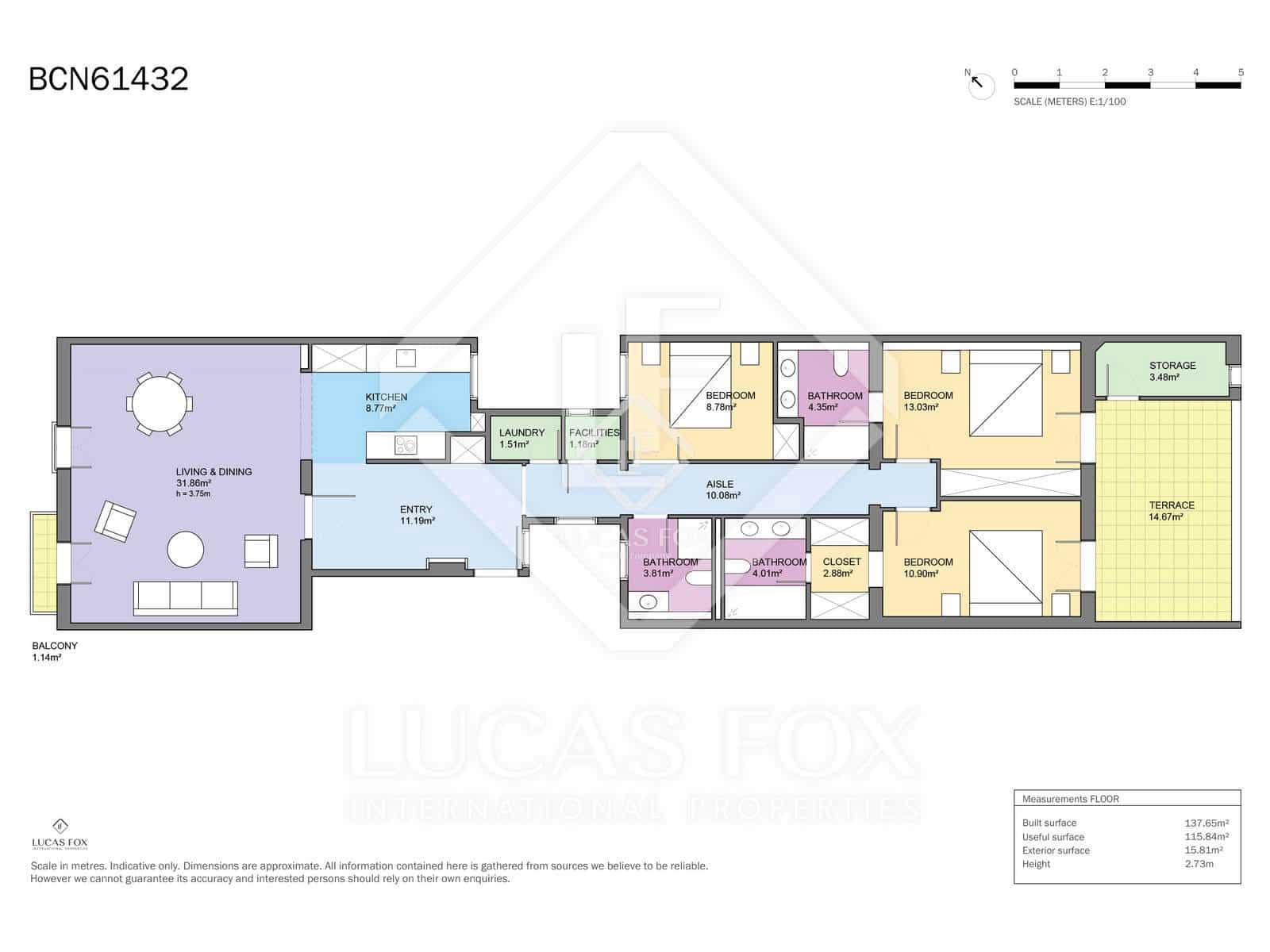 3 slaapkamer Appartement te koop in Barcelona stad - € 1.090.000 (Ref: 9395286)