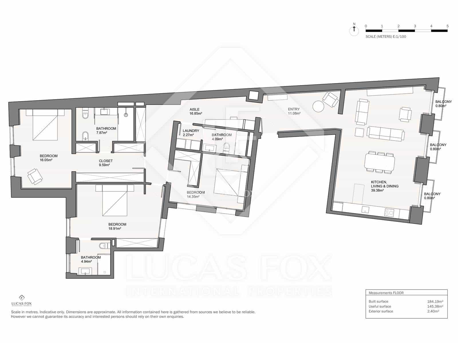 3 quarto Apartamento para venda em Madrid cidade - 1 990 893 € (Ref: 9395420)