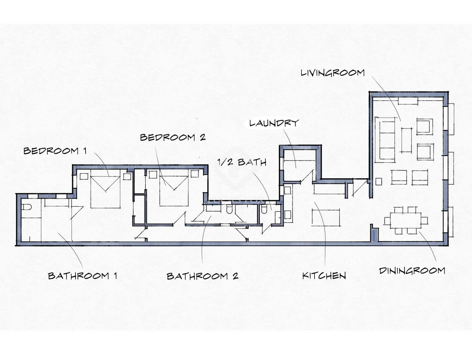 2 soveværelse Lejlighed til salg i Malaga by - € 895.000 (Ref: 9397867)
