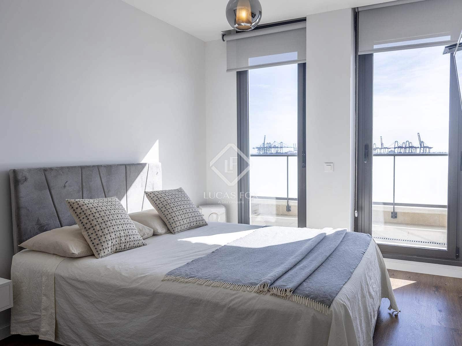 3 slaapkamer Penthouse te huur in Valencia stad met zwembad garage - € 3.500 (Ref: 9401733)