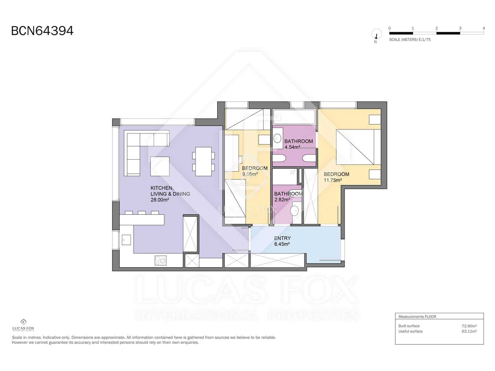 2 slaapkamer Appartement te koop in Barcelona stad met garage - € 650.000 (Ref: 9404442)