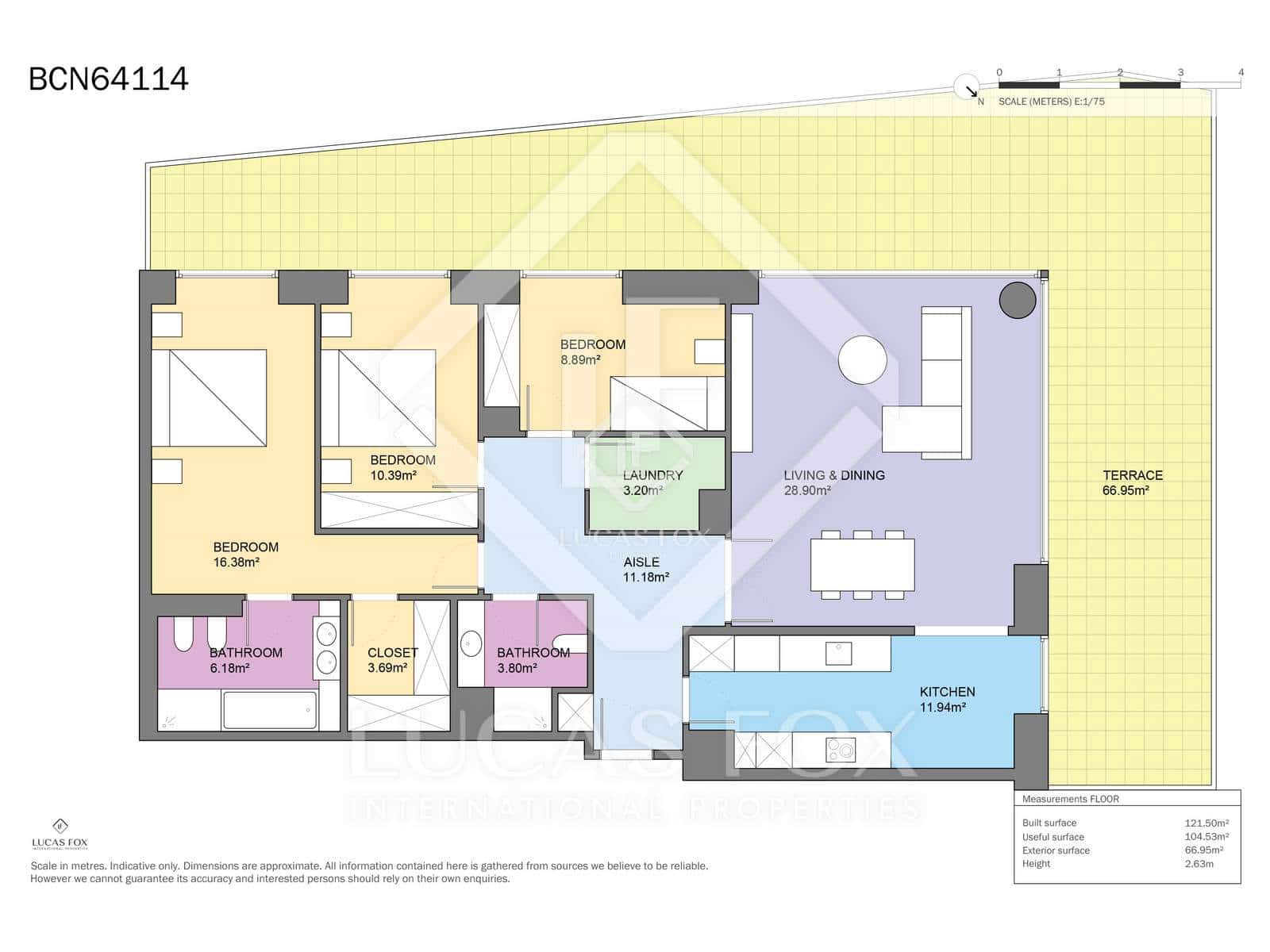 3 chambre Appartement à vendre à Barcelone ville avec piscine garage - 1 650 000 € (Ref: 9404615)