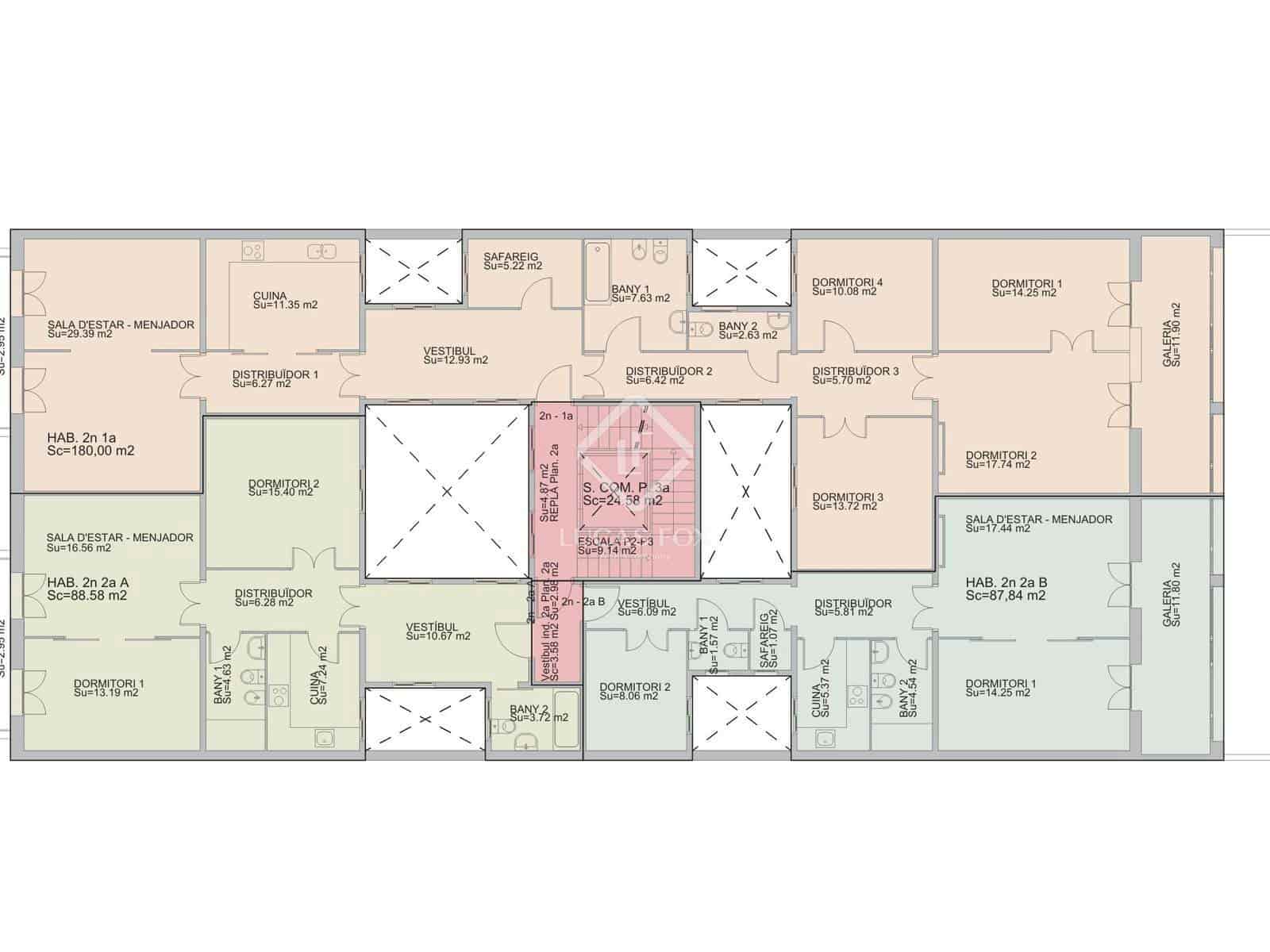 3 Zimmer Apartment zu vermieten in Barcelona Stadt - 3.500 € (Ref: 9411311)