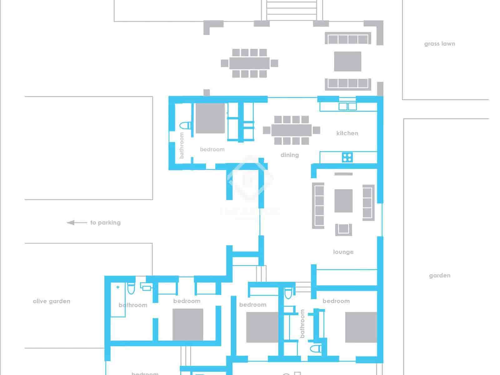 5 sovrum Finca/Hus på landet till salu i Santa Gertrudis de Fruitera med pool garage - 6 500 000 € (Ref: 9412645)