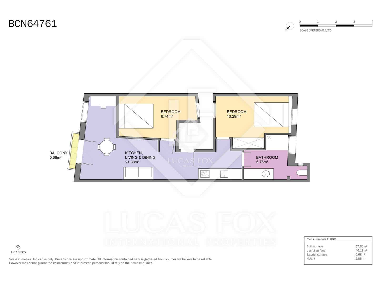 2 chambre Appartement à vendre à Barcelone ville - 295 000 € (Ref: 9414911)