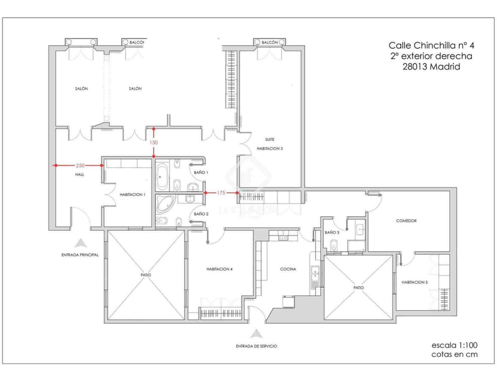 5 chambre Appartement à vendre à Madrid ville - 1 500 000 € (Ref: 9414913)
