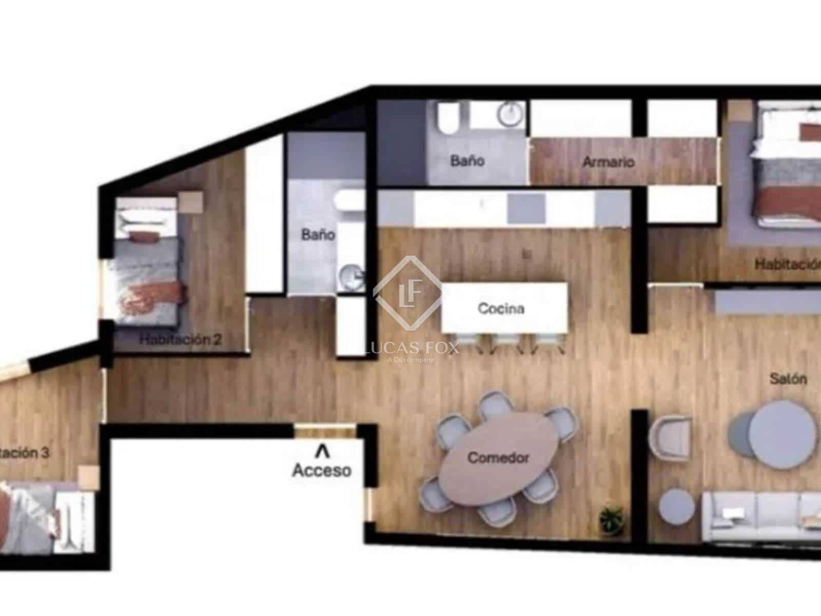 3 slaapkamer Appartement te koop in Madrid stad - € 1.100.000 (Ref: 9414914)