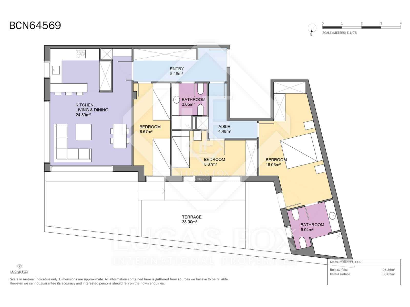 3 chambre Appartement à vendre à Barcelone ville avec garage - 730 000 € (Ref: 9421537)