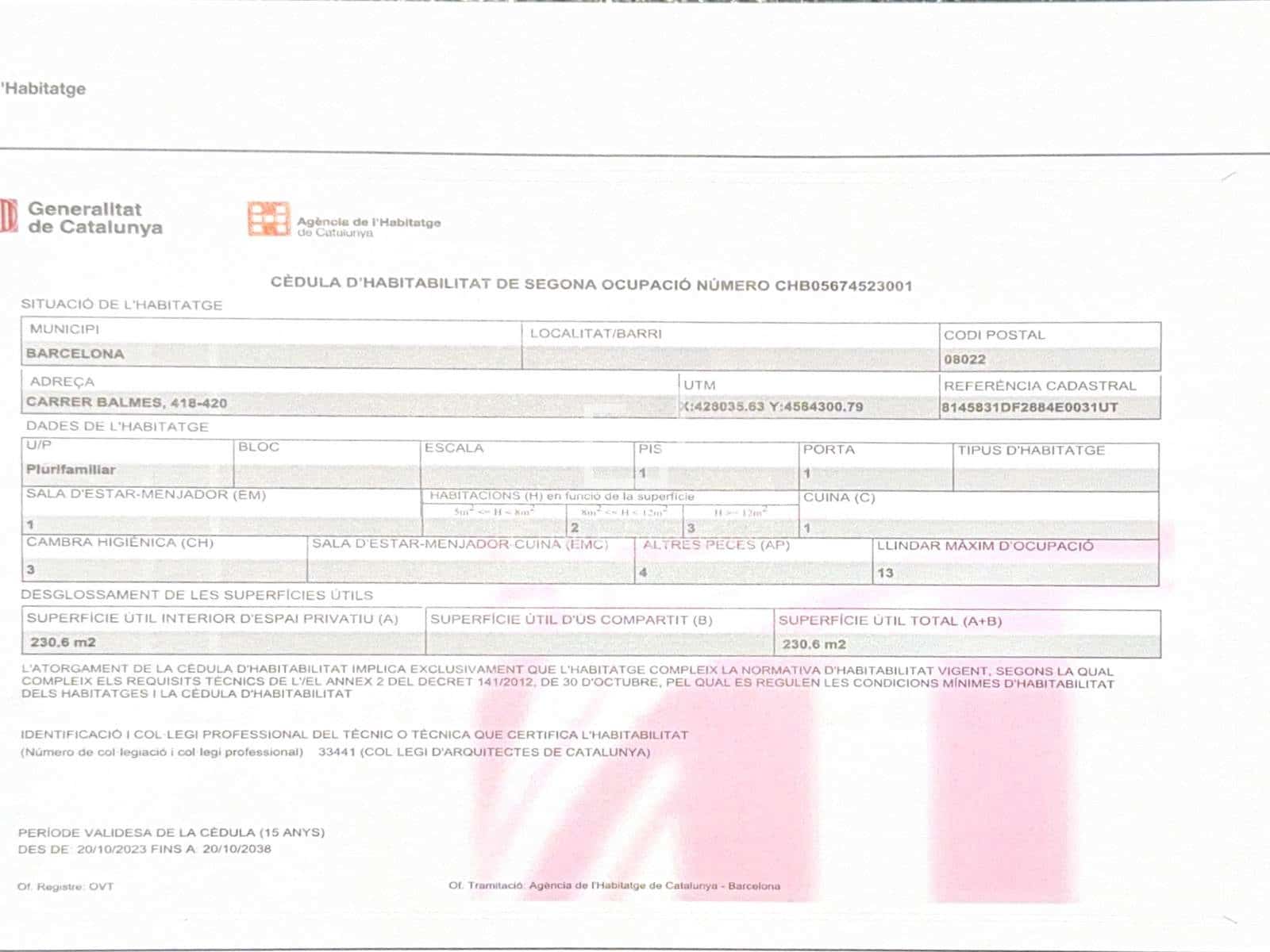 4 quarto Apartamento para venda em Barcelona cidade com garagem - 1 720 000 € (Ref: 9425803)