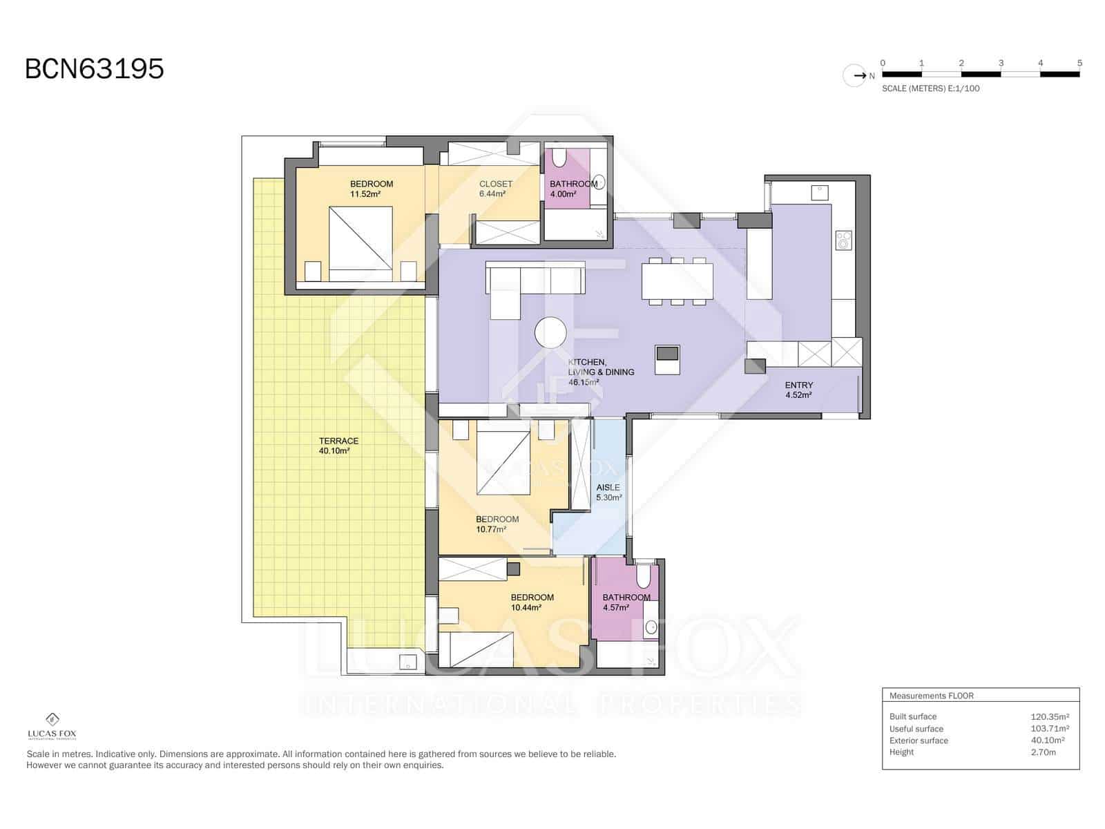 3 sovrum Takvåning till salu i Barcelona stad med pool - 1 395 000 € (Ref: 9427551)