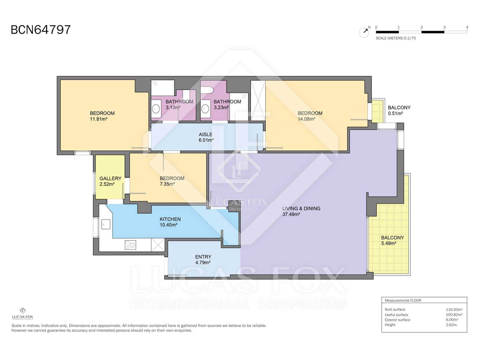 3 quarto Apartamento para venda em Barcelona cidade - 610 000 € (Ref: 9431991)