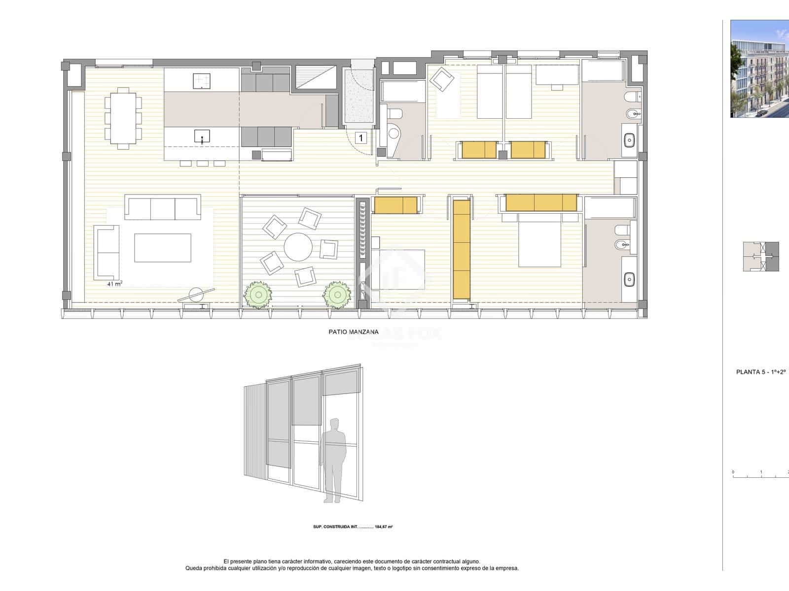 4 slaapkamer Appartement te koop in Barcelona stad met garage - € 2.195.000 (Ref: 9438799)