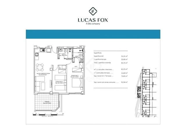 2 slaapkamer Appartement te koop in Cala de Finestrat, Finestrat met zwembad garage - € 349.500 (Ref: 9438935)
