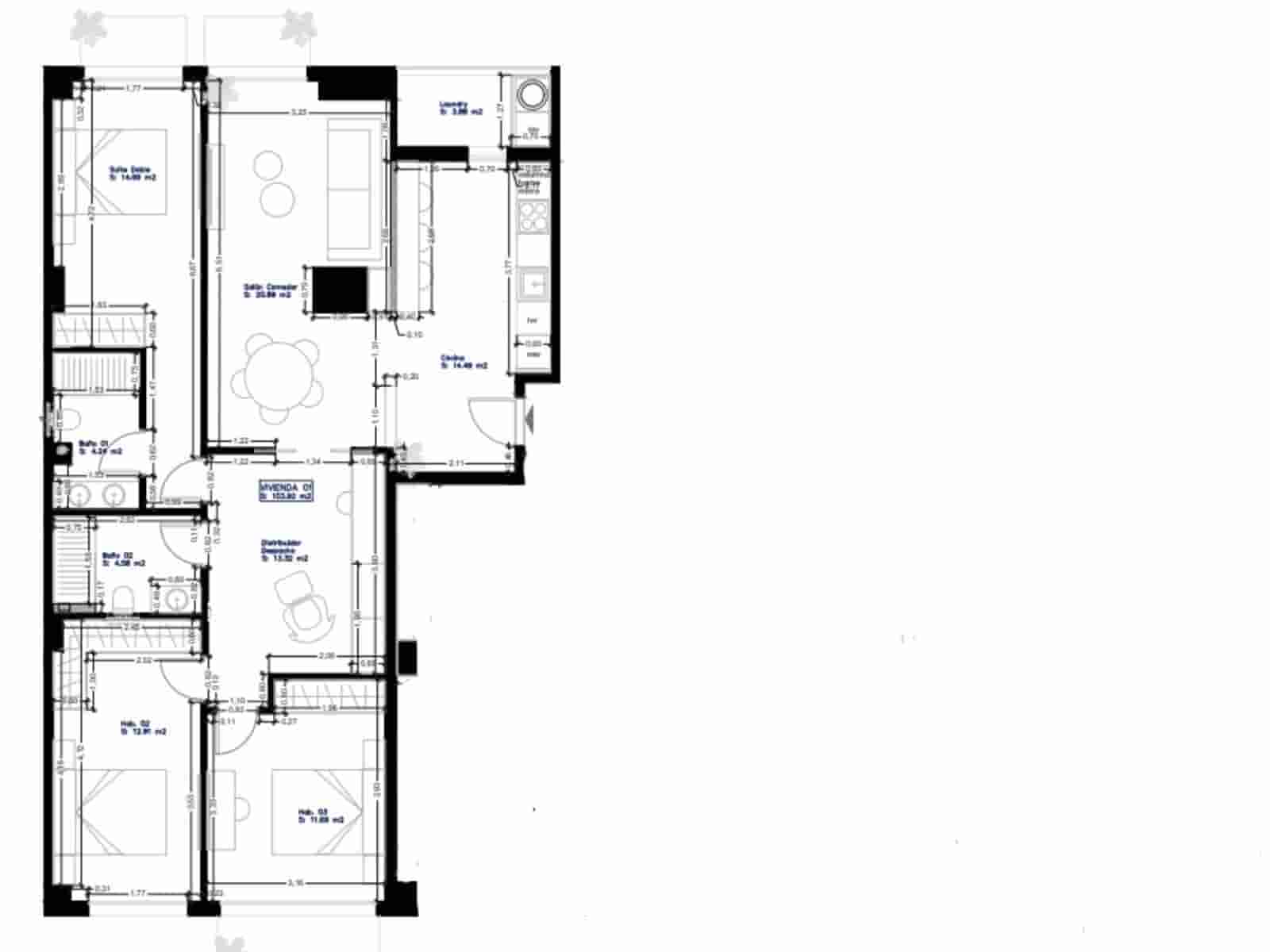3 soveværelse Lejlighed til salg i Valencia by med swimmingpool garage - € 695.000 (Ref: 9438990)
