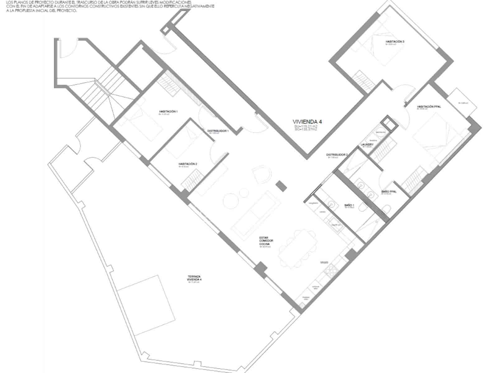 4 Zimmer Apartment zu verkaufen in Valencia Stadt mit Garage - 690.000 € (Ref: 9439050)