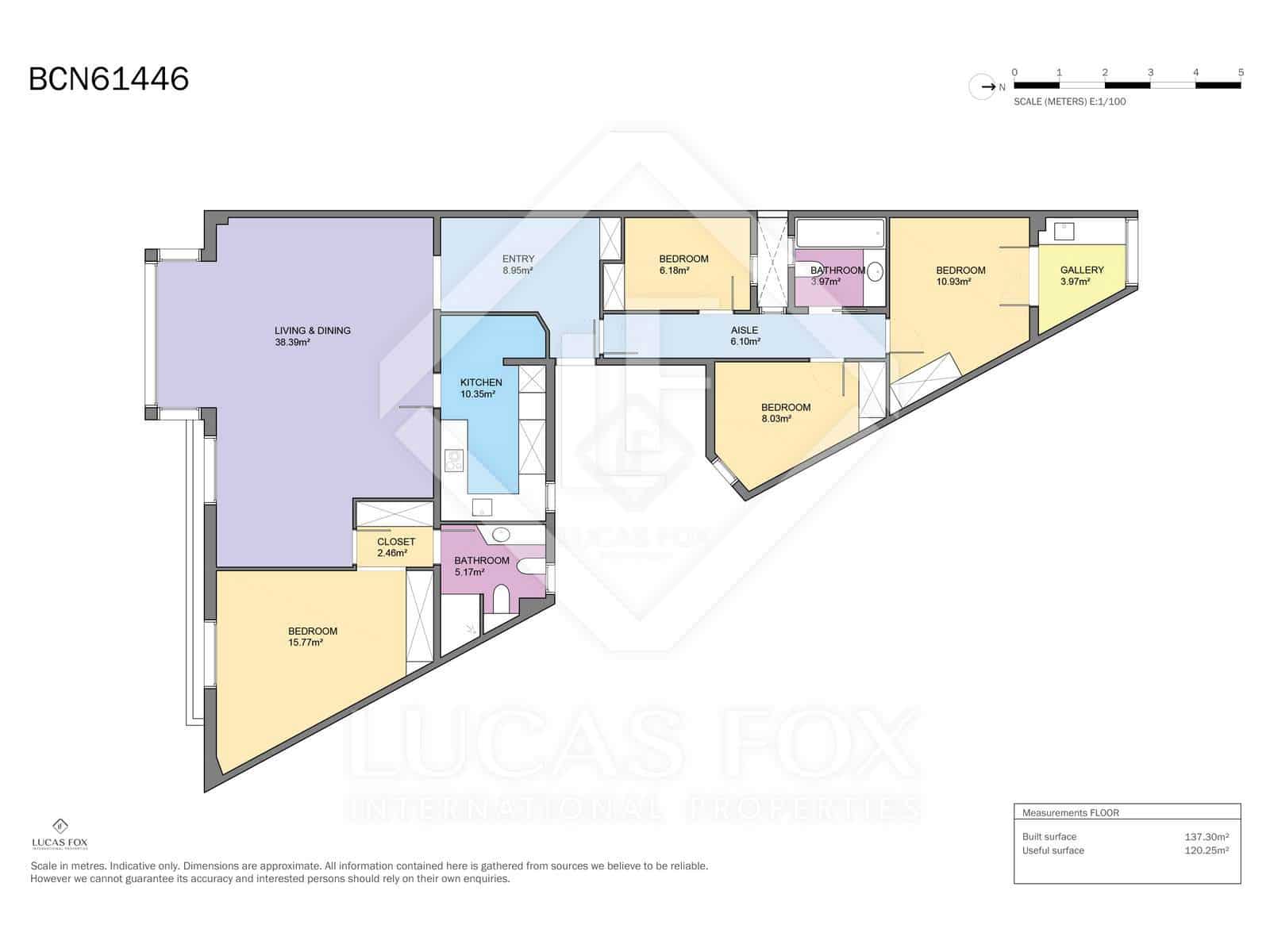 4 chambre Appartement à vendre à Barcelone ville - 875 000 € (Ref: 9449898)