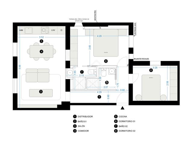 2 Zimmer Apartment zu verkaufen in Goya, Madrid Stadt - 785.000 € (Ref: 9454798)