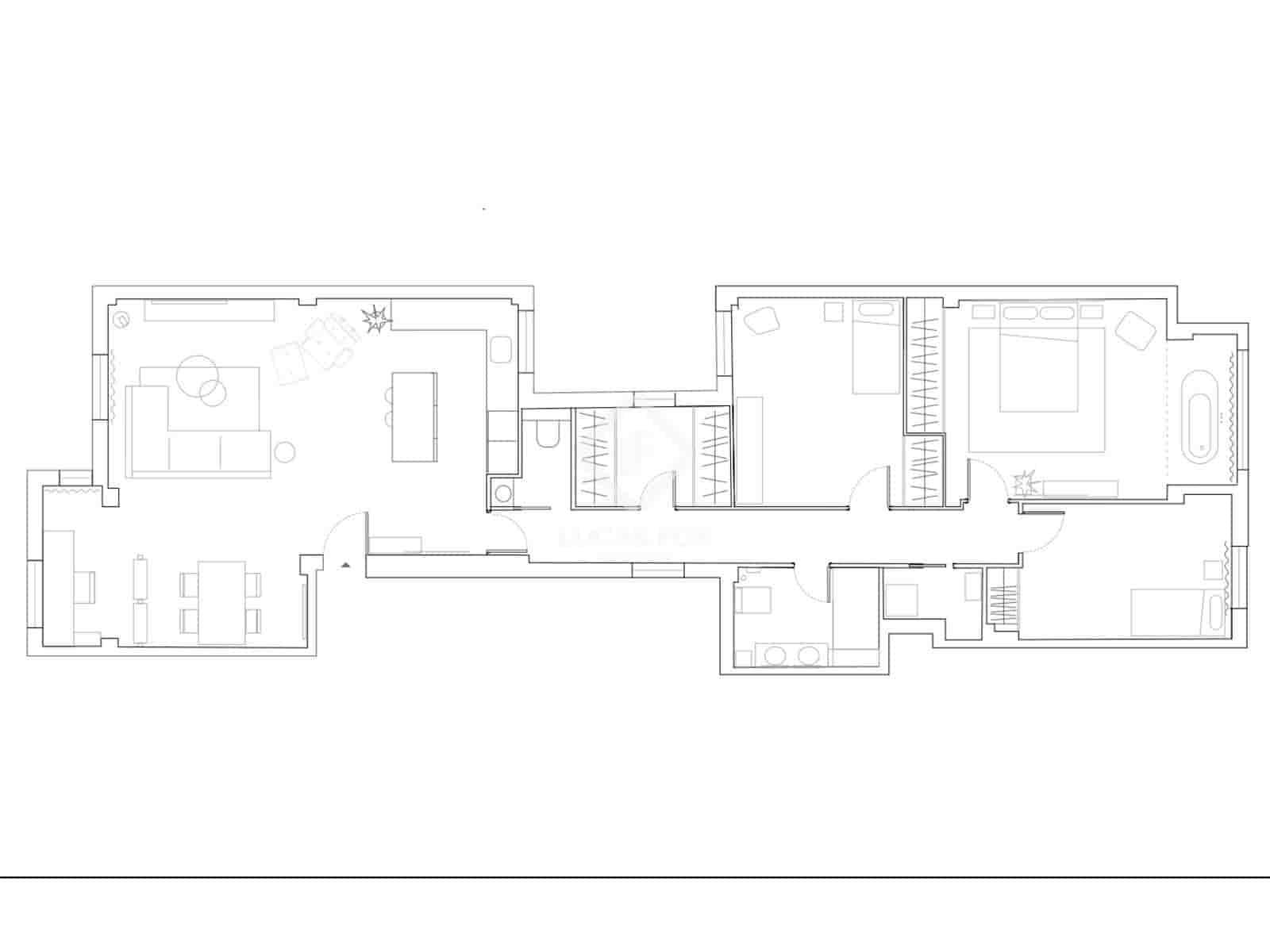 3 Zimmer Apartment zu vermieten in Valencia Stadt mit Garage - 2.300 € (Ref: 9462906)