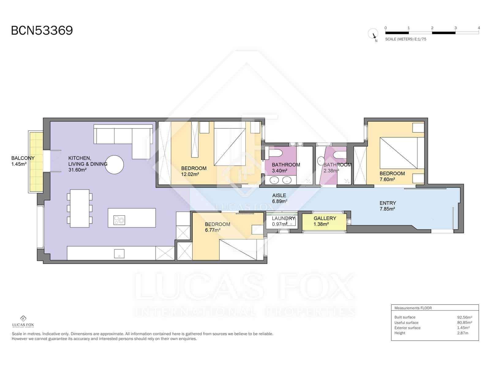 3 camera da letto Appartamento in vendita in Barcelona citta - 595.000 € (Rif: 9464967)
