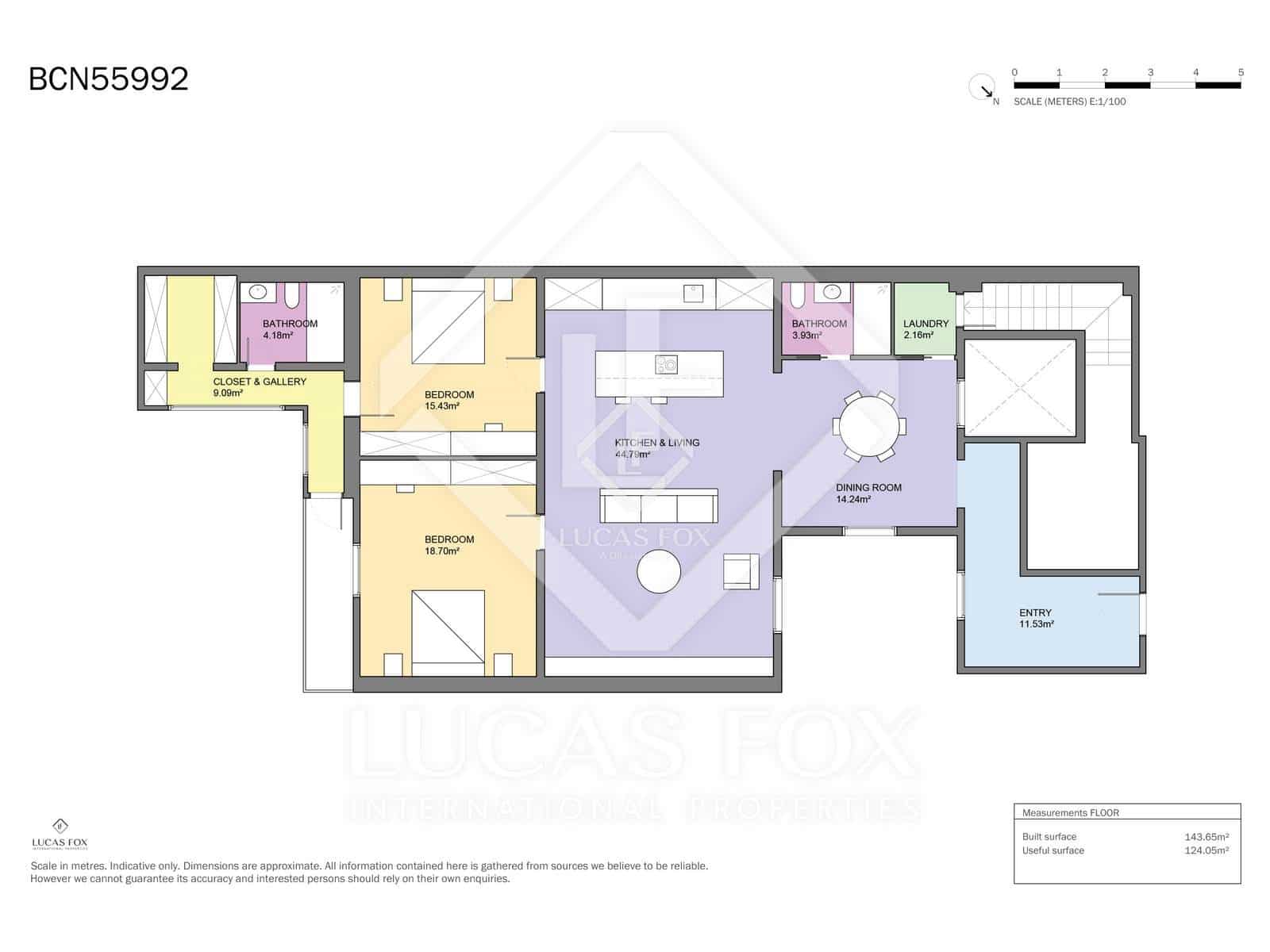 2 Zimmer Apartment zu verkaufen in Barcelona Stadt - 695.000 € (Ref: 9465903)