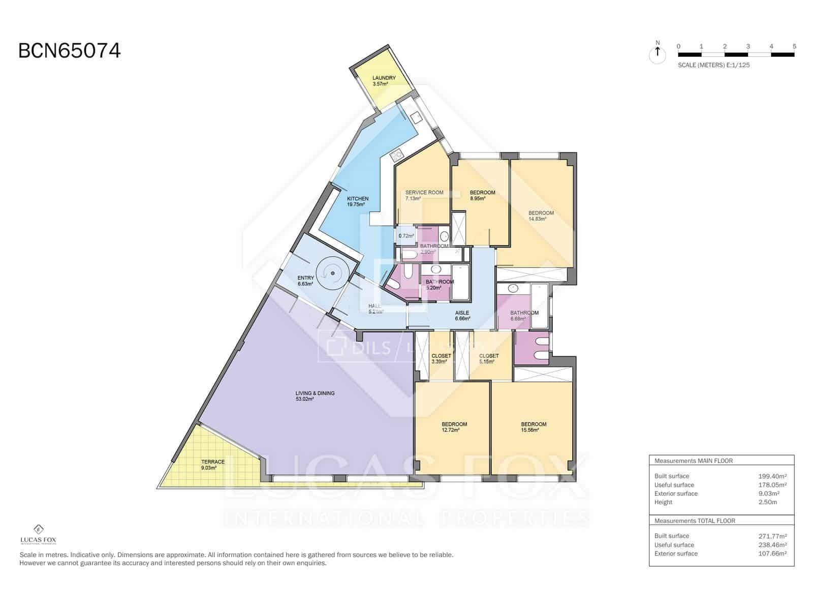 5 camera da letto Attico in vendita in Barcelona citta con piscina garage - 2.380.000 € (Rif: 9469979)