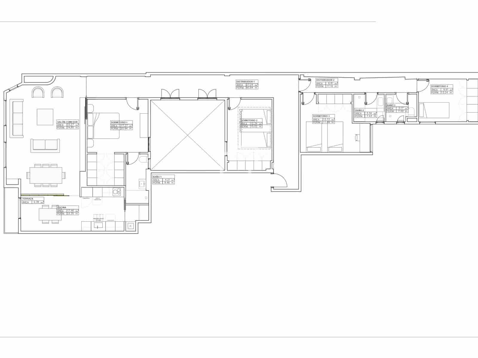 4 quarto Apartamento para venda em Valencia cidade - 860 000 € (Ref: 9471487)