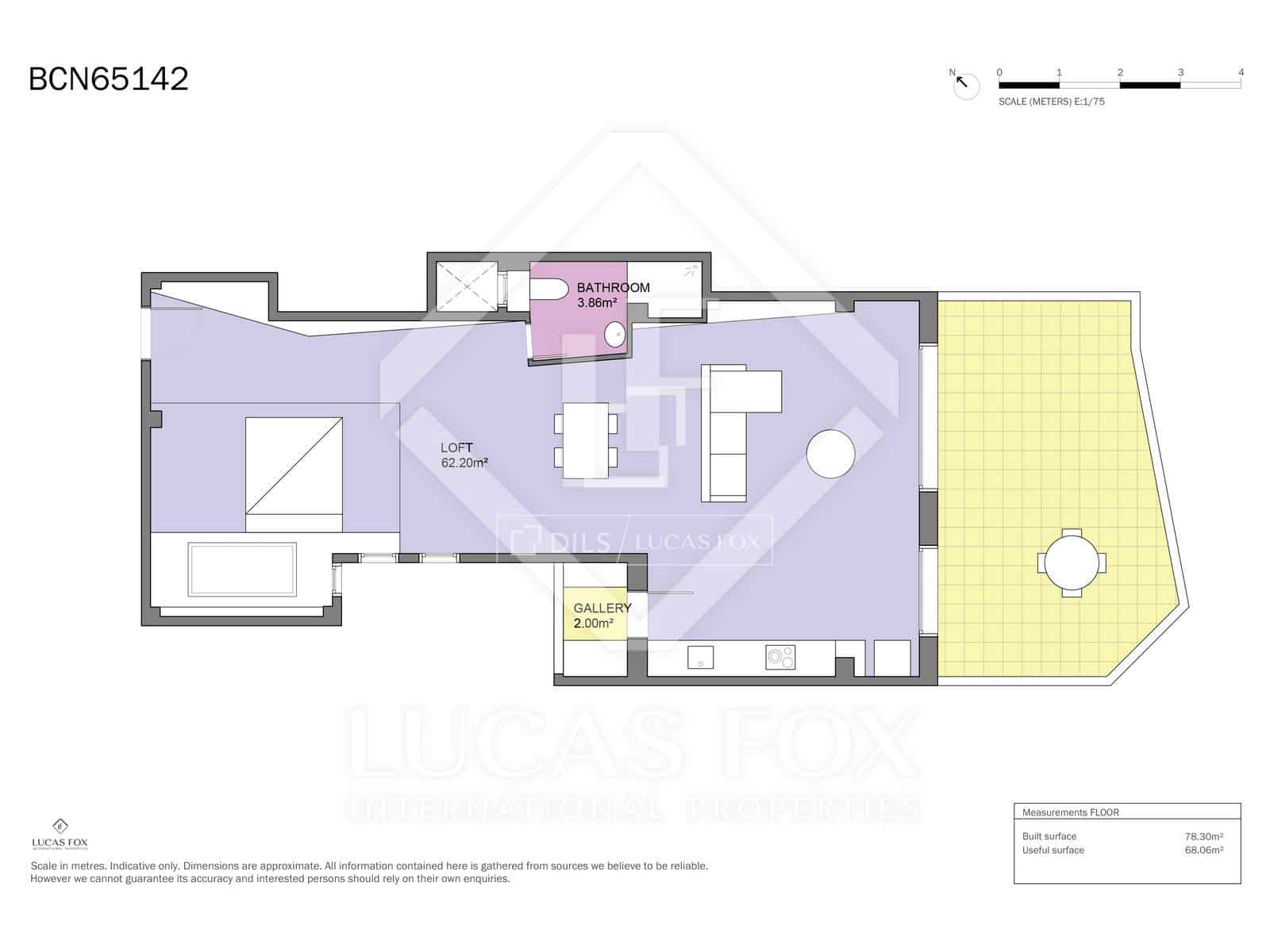 1 chambre Penthouse à vendre à Barcelone ville - 795 000 € (Ref: 9473197)