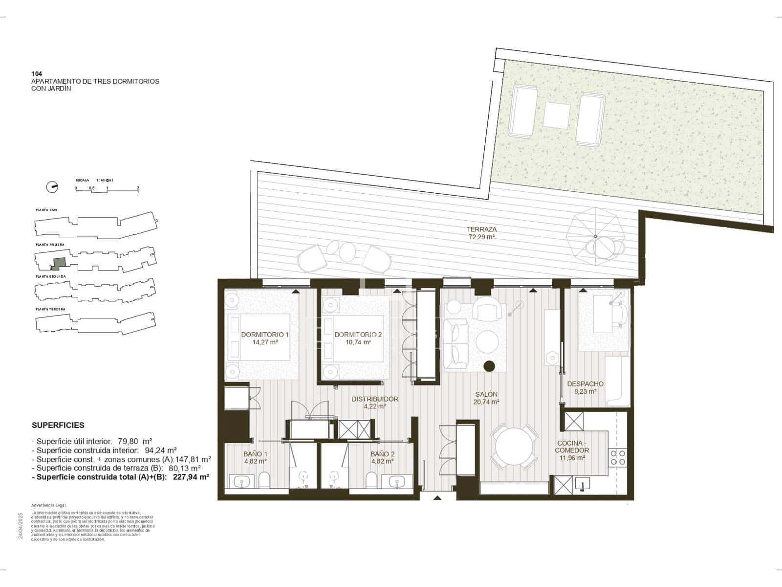 3 quarto Apartamento para venda em La Moraleja com piscina garagem - 1 050 000 € (Ref: 9474461)