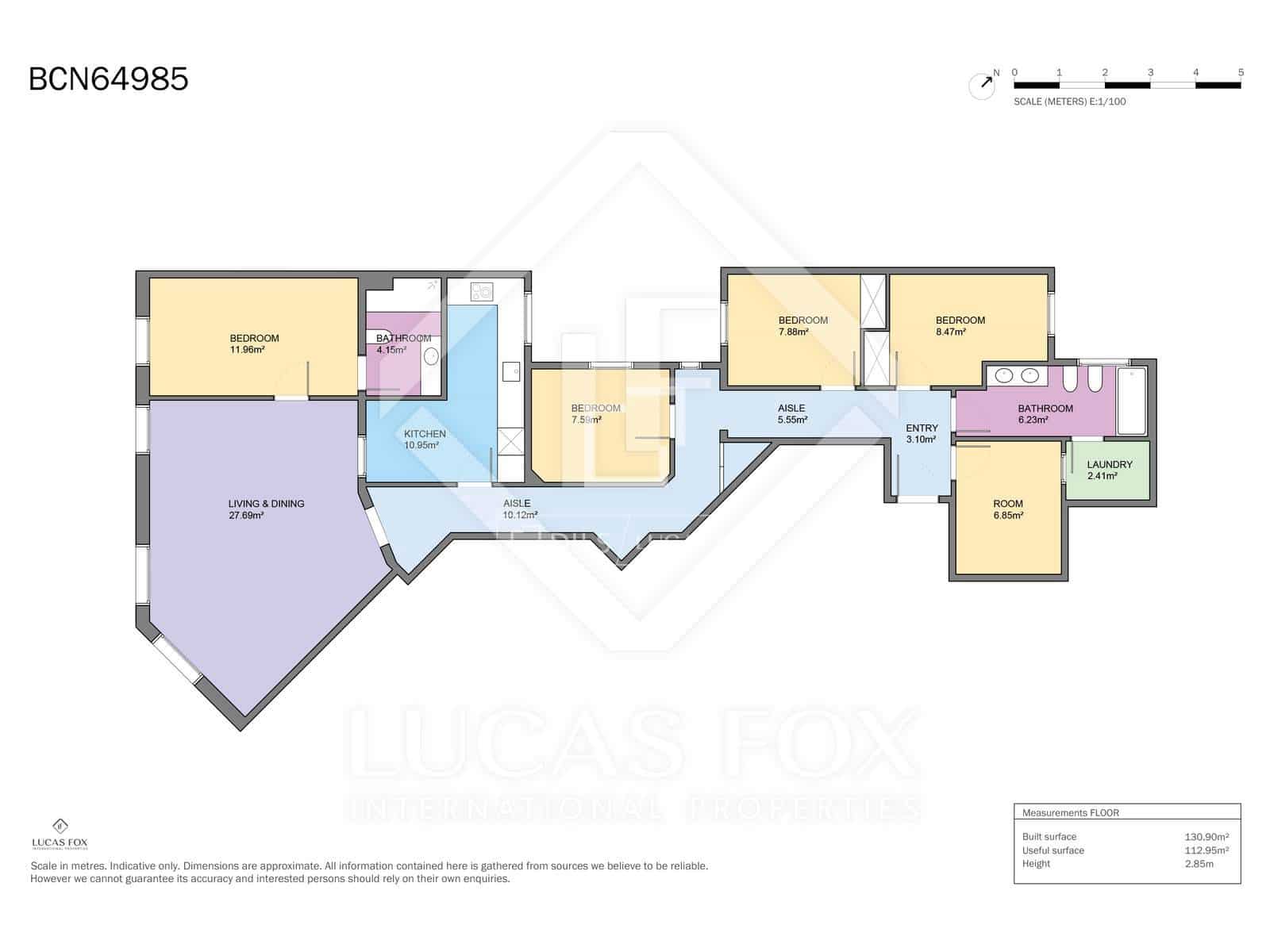 5 sovrum Lägenhet till salu i Barcelona stad med garage - 700 000 € (Ref: 9475022)