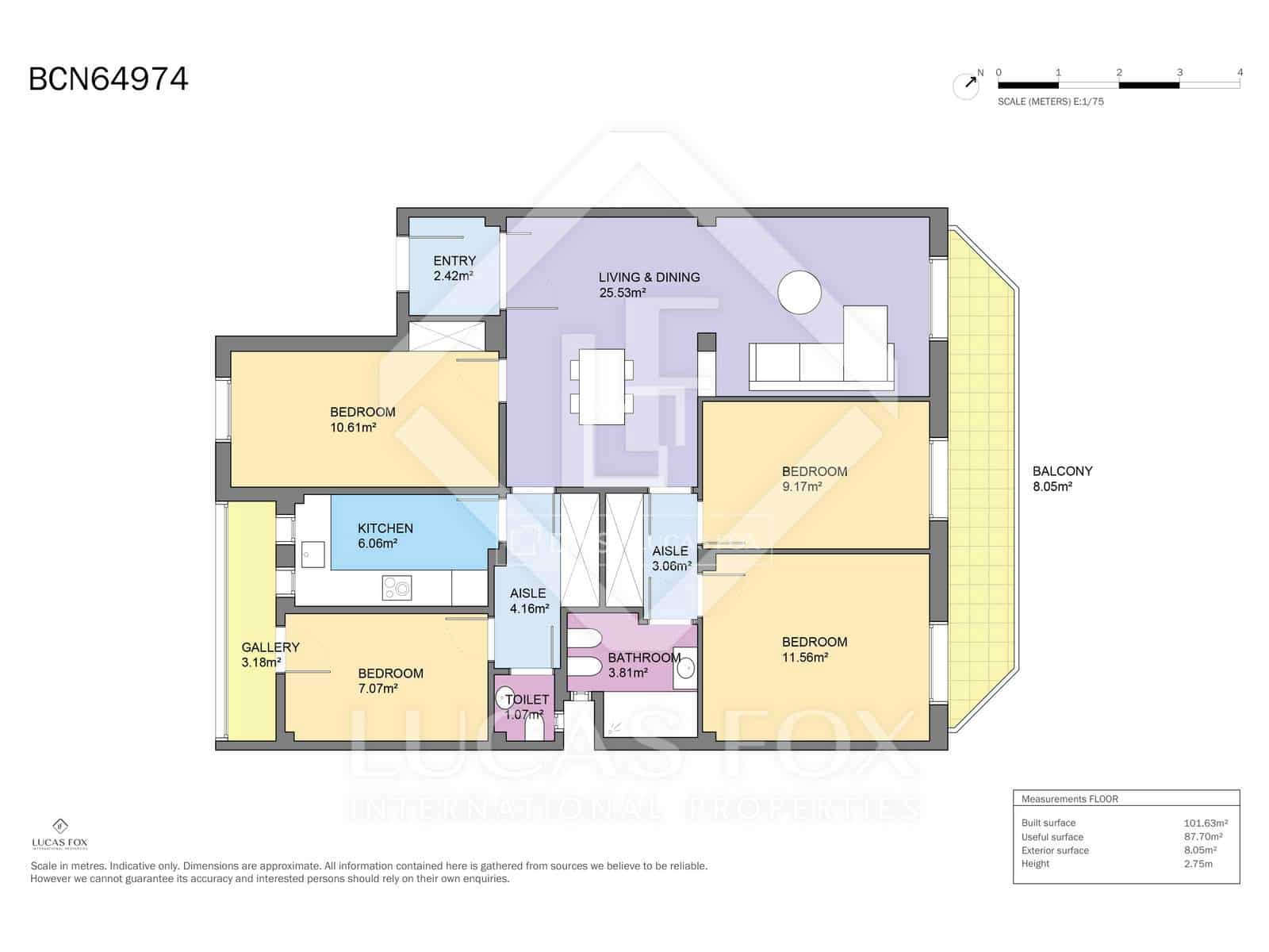 4 bedroom Apartment for sale in Barcelona city - € 659,000 (Ref: 9481568)