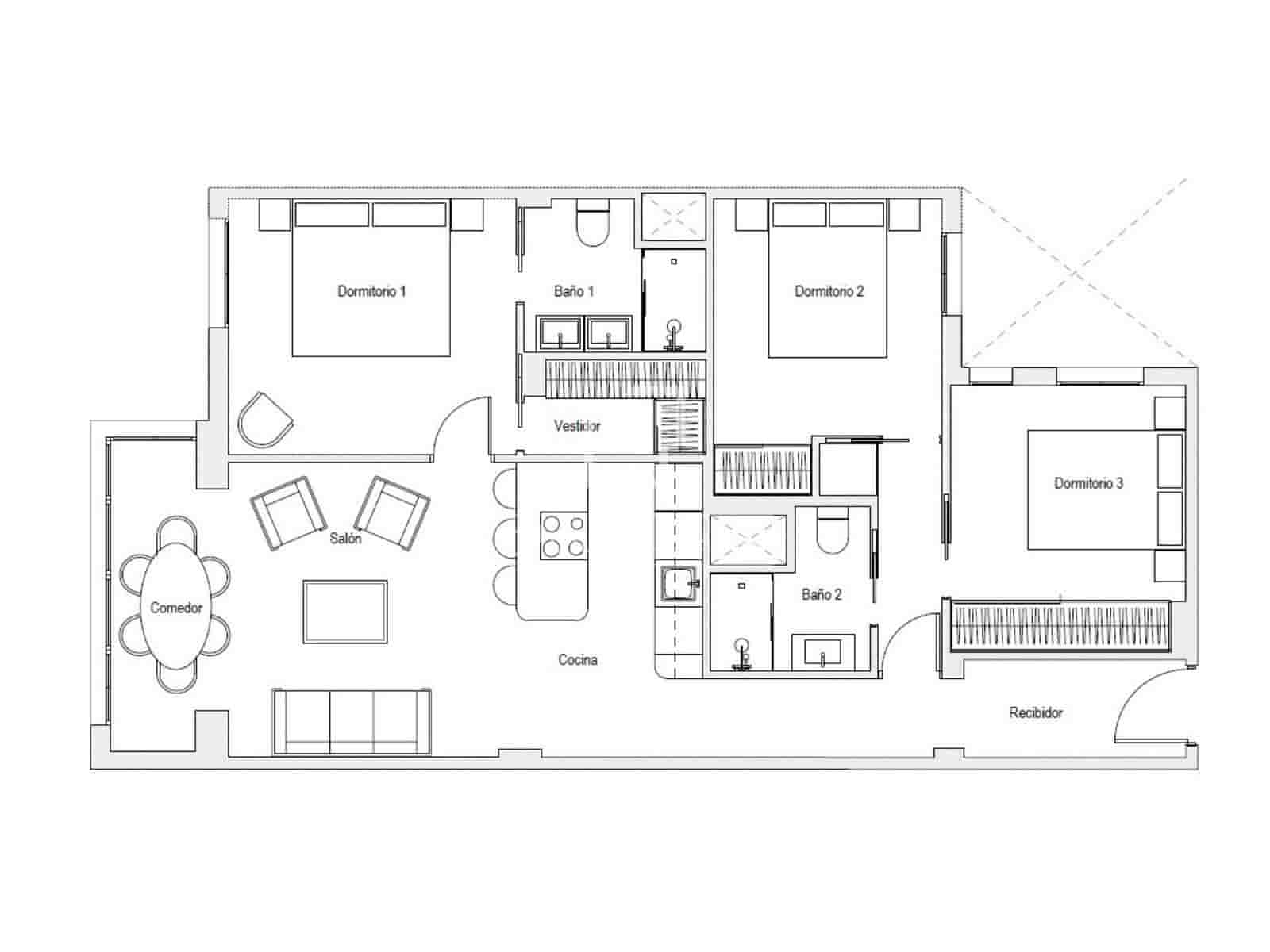 3 bedroom Apartment for sale in Madrid city - € 1,980,000 (Ref: 9488861)