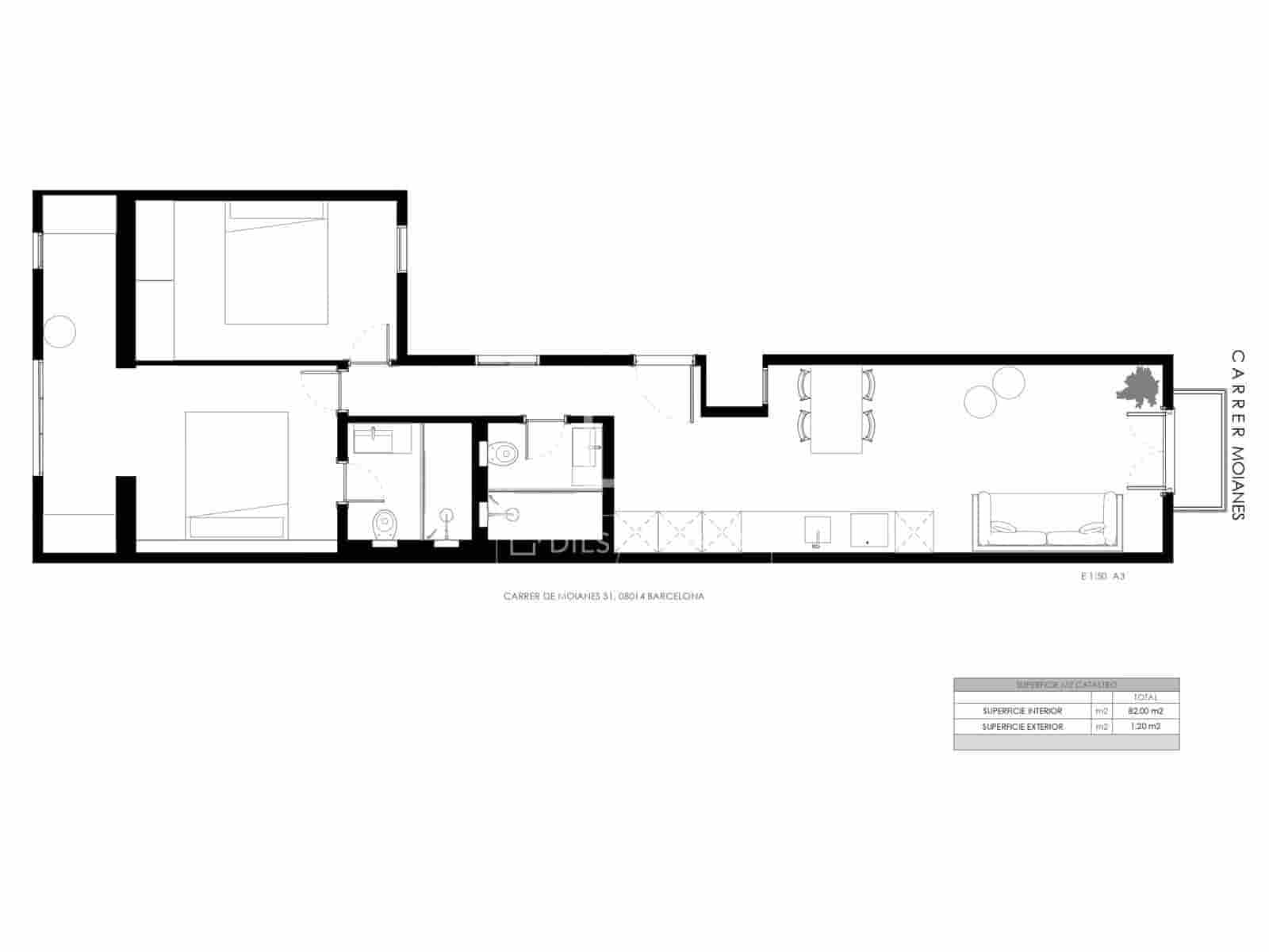 2 camera da letto Appartamento in vendita in Barcelona citta - 540.000 € (Rif: 9490068)