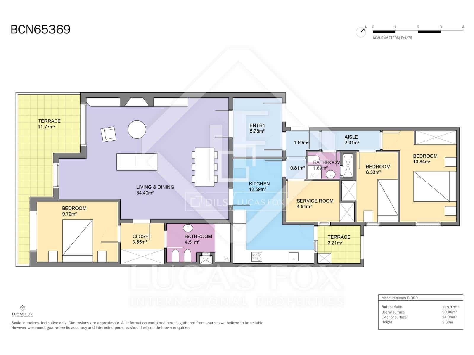 4 makuuhuone Huoneisto myytävänä paikassa Barcelona kaupunki - 830 000 € (Ref: 9503013)