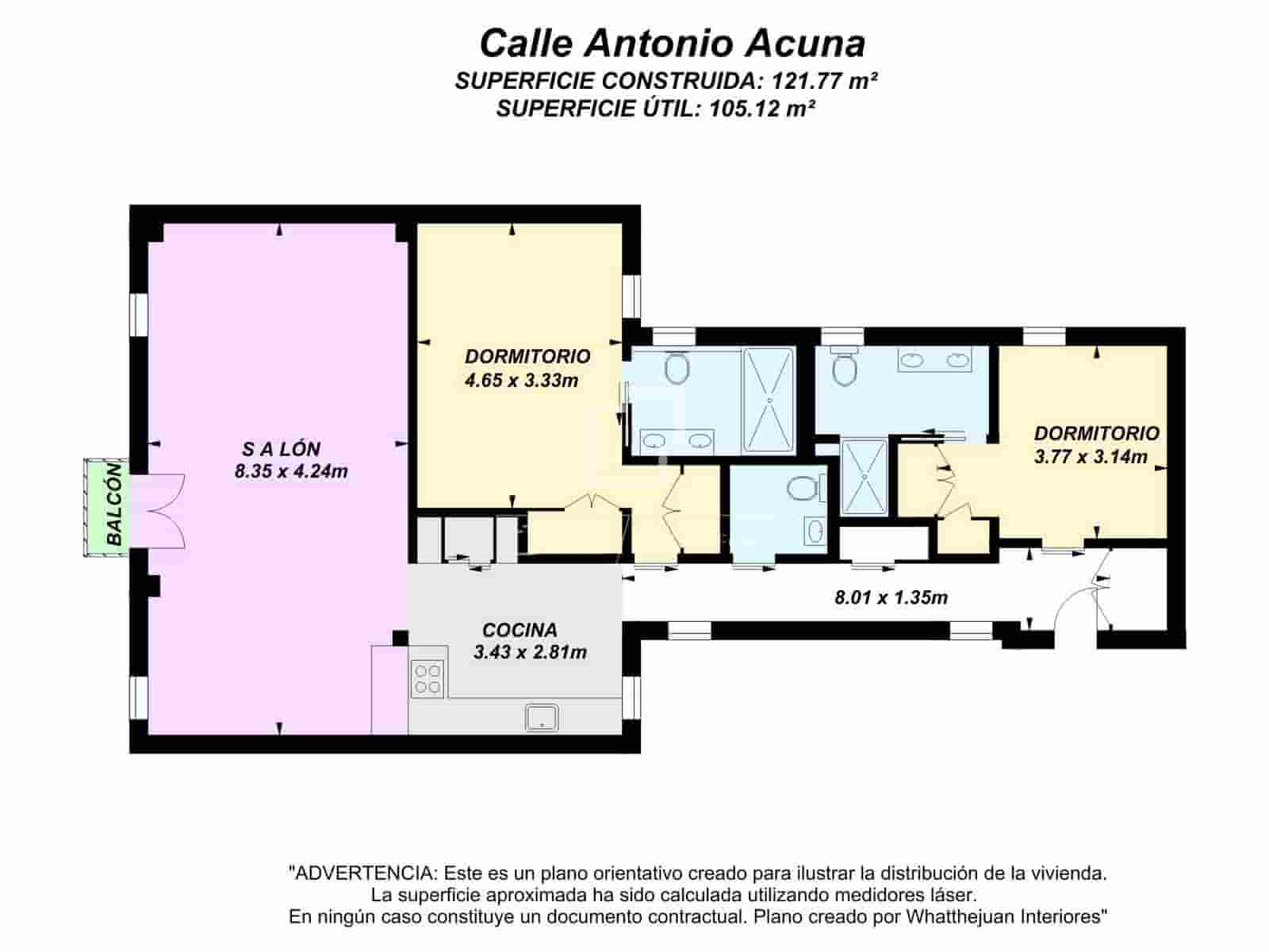 2 bedroom Apartment for sale in Madrid city - € 1,370,000 (Ref: 9503234)