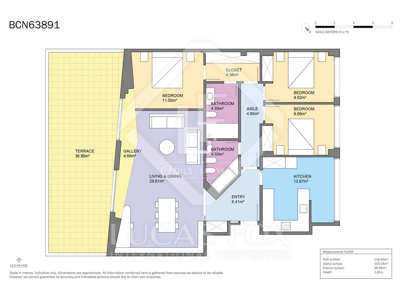 3 camera da letto Appartamento in vendita in Barcelona citta con garage - 995.000 € (Rif: 9511361)