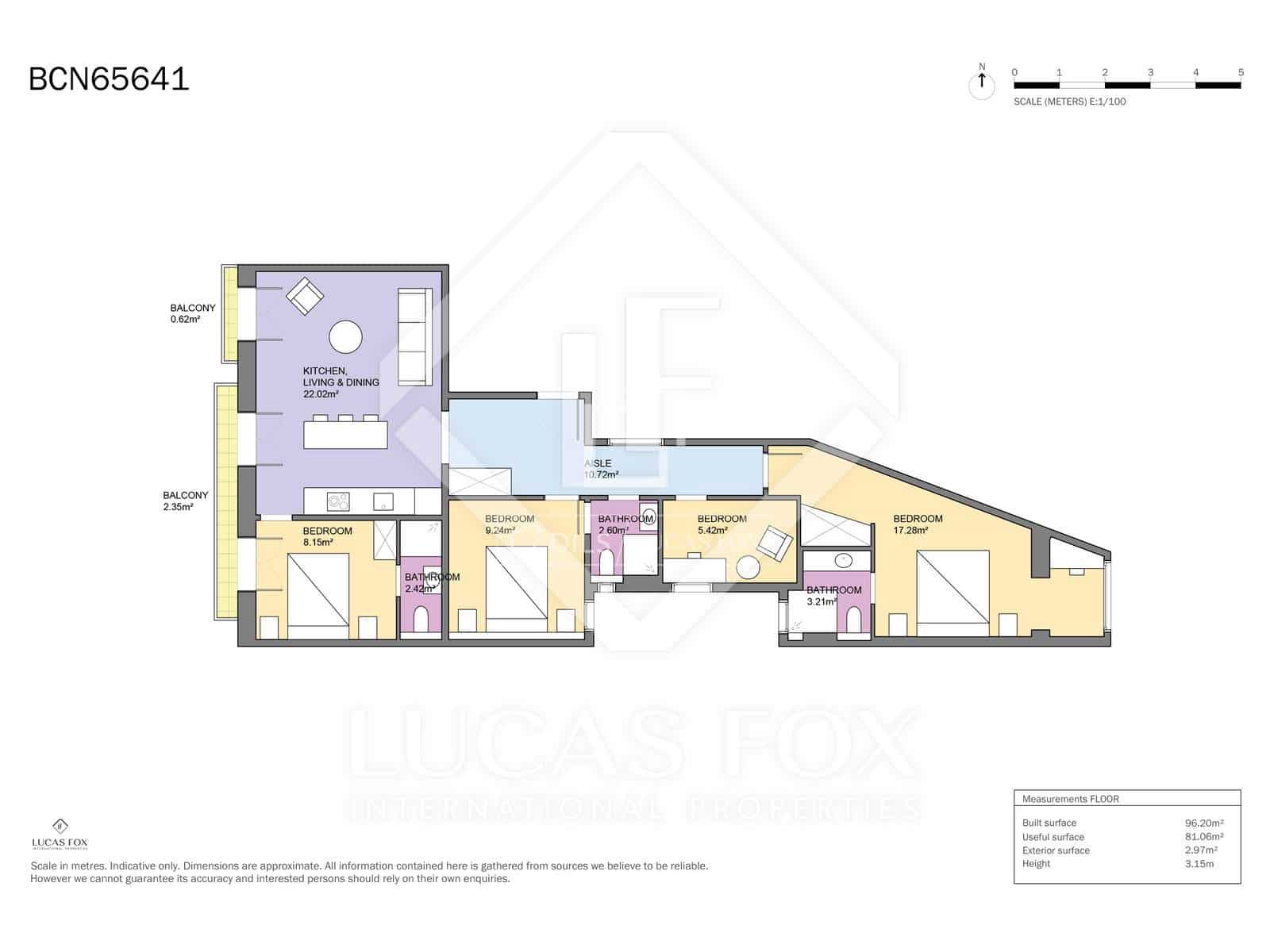 3 camera da letto Appartamento in vendita in Barcelona citta - 920.000 € (Rif: 9523304)