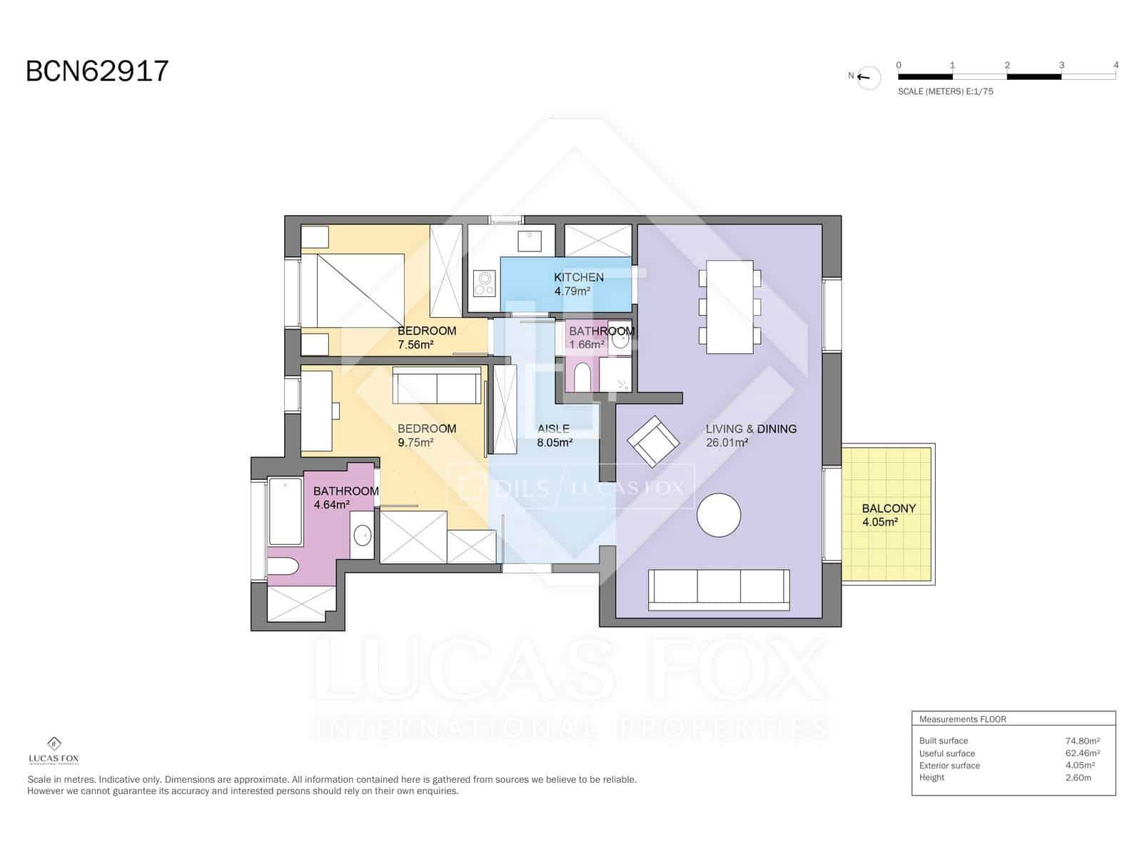 2 quarto Apartamento para venda em Barcelona cidade - 900 000 € (Ref: 9528995)