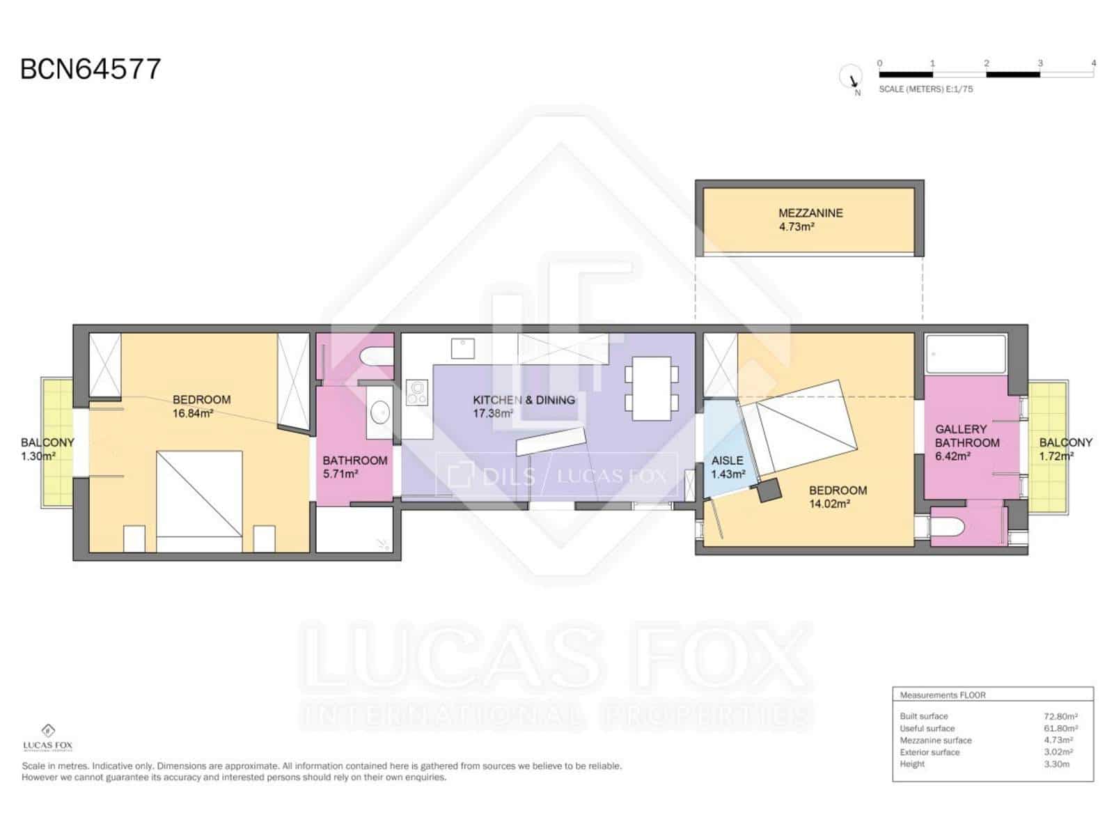 2 makuuhuone Huoneisto myytävänä paikassa Barcelona kaupunki - 425 000 € (Ref: 9532613)