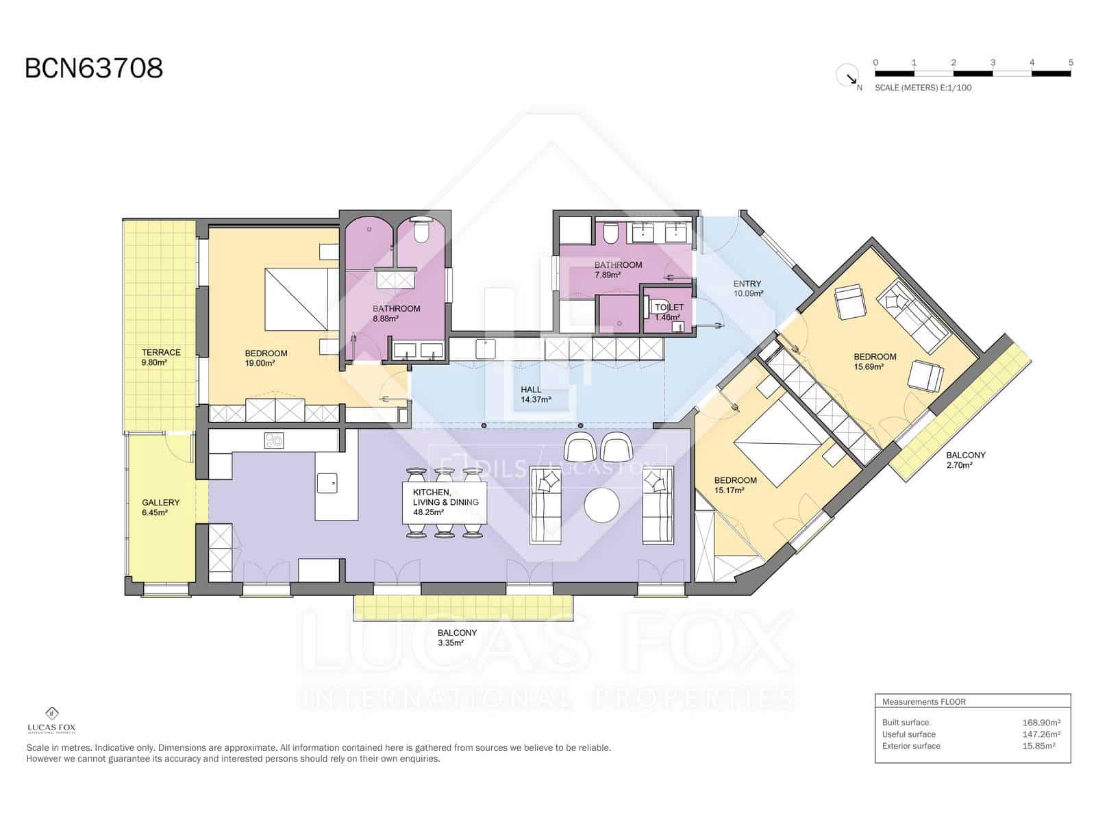3 quarto Apartamento para venda em Barcelona cidade - 1 900 000 € (Ref: 9539521)