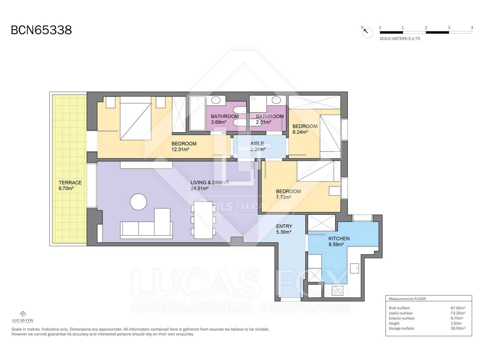 3 quarto Apartamento para venda em Barcelona cidade com piscina garagem - 680 000 € (Ref: 9542255)